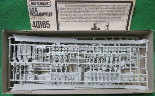 **MATCHBOX**MODEL KIT**HEAVY CRUISER - U.S.S. INDIANAPOLIS**VINTAGE**1/700**