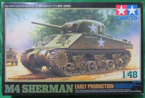 **TAMIYA**MODEL KIT**M4 - SHERMAN TANK**1/48**METAL HULL**