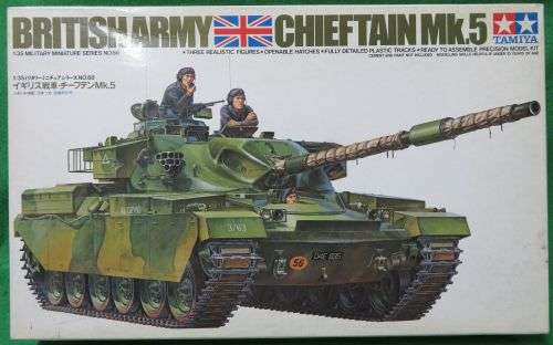 B/FRIDAY**TAMIYA**MODEL KIT**BRITISH ARMY CHIEFTAIN MK*1/35**VINTAGE**MODEL +-24CM**