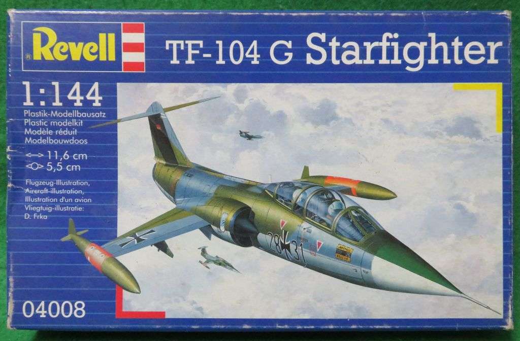 **REVELL**MODEL KIT**TF-104 G STARFIGHTER**VINTAGE**1/144**MODEL LENGTH +-11.6CM**