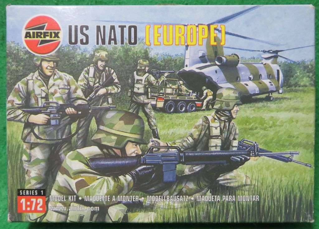 B/FRIDAY**AIRFIX**MODEL KIT**48 X US NATO TROOPS (EUROPE)**VINTAGE**1/72**