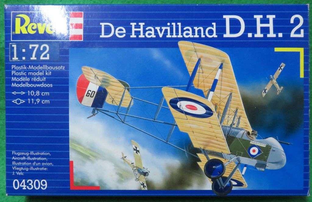 **REVELL**MODEL KIT**DE HAVILLAND D.H.2**VINTAGE**1/72**LENGTH +-10.8CM**