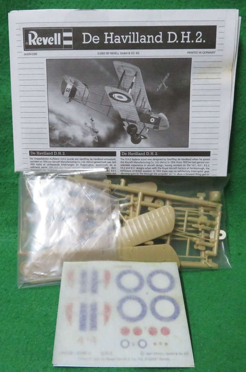 **REVELL**MODEL KIT**DE HAVILLAND D.H.2**VINTAGE**1/72**LENGTH +-10.8CM**