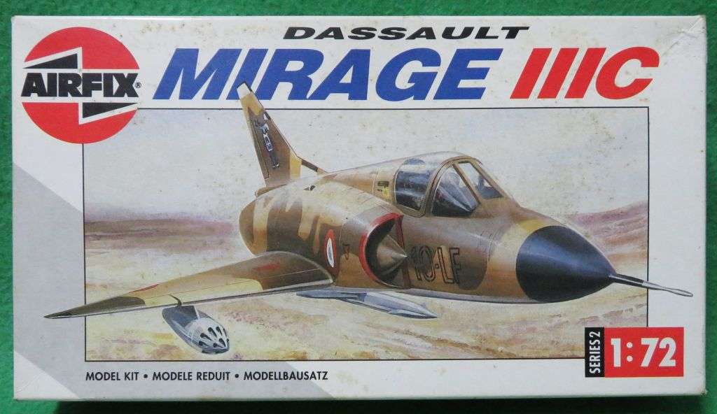 **AIRFIX**MODEL KIT**DASSAULT MIRAGE IIIC**1/72**LENGTH +-21.3CM**
