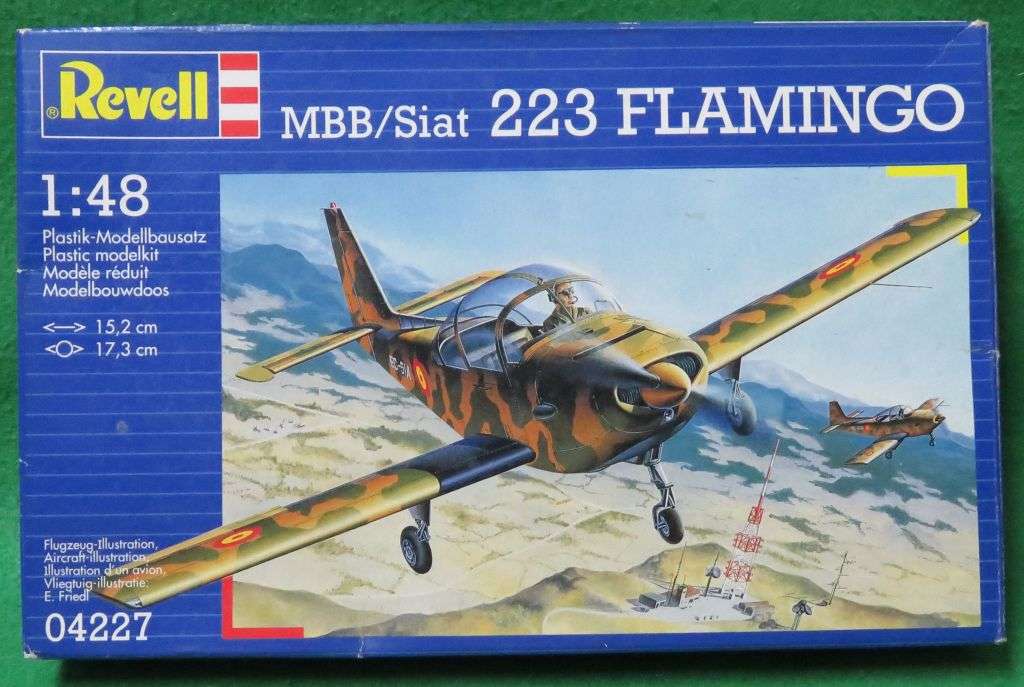 **REVELL**MODEL KIT**MBB/SIAT 223 FLAMINGO**VINTAGE**1/48**LENGTH +-15.2CM**