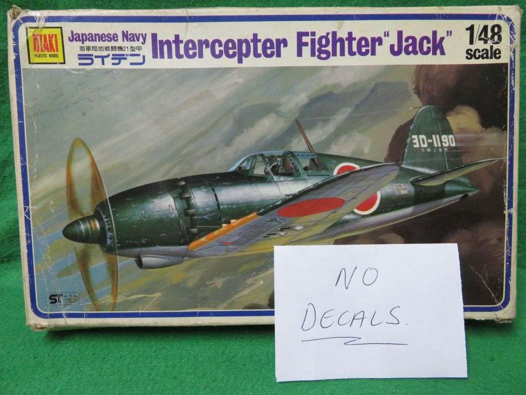 **OTAKI**MODEL KIT**JAPANESE NAVY - INTERCEPTER FIGHTER - JACK**VINTAGE**1/72**LENGTH +-19CM**
