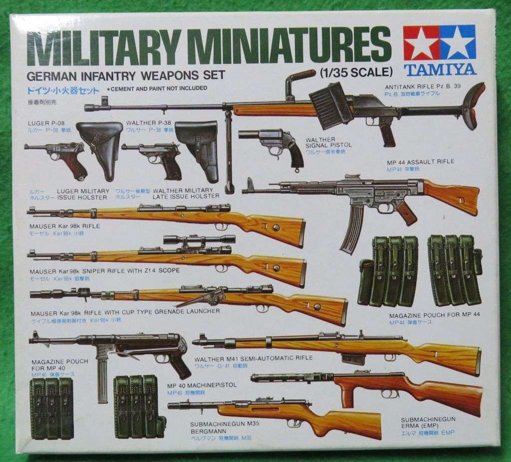 **Tamiya**Model kit**German Infantry Weapons Set**1/35**Vintage**