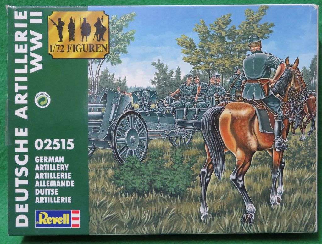 **REVELL**MODEL KIT**WWII GERMAN ARTILLERY FIGURES (72 PARTS)**1/72**VINTAGE**