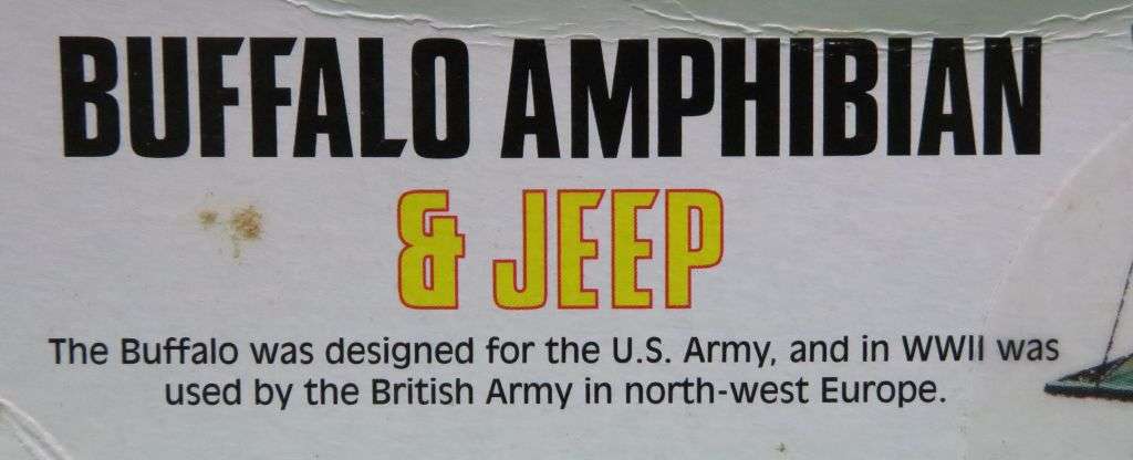 **Airfix**Model kit**Buffalo Amphibian & Jeep**Vintage**Scale 1/72**Box sealed**