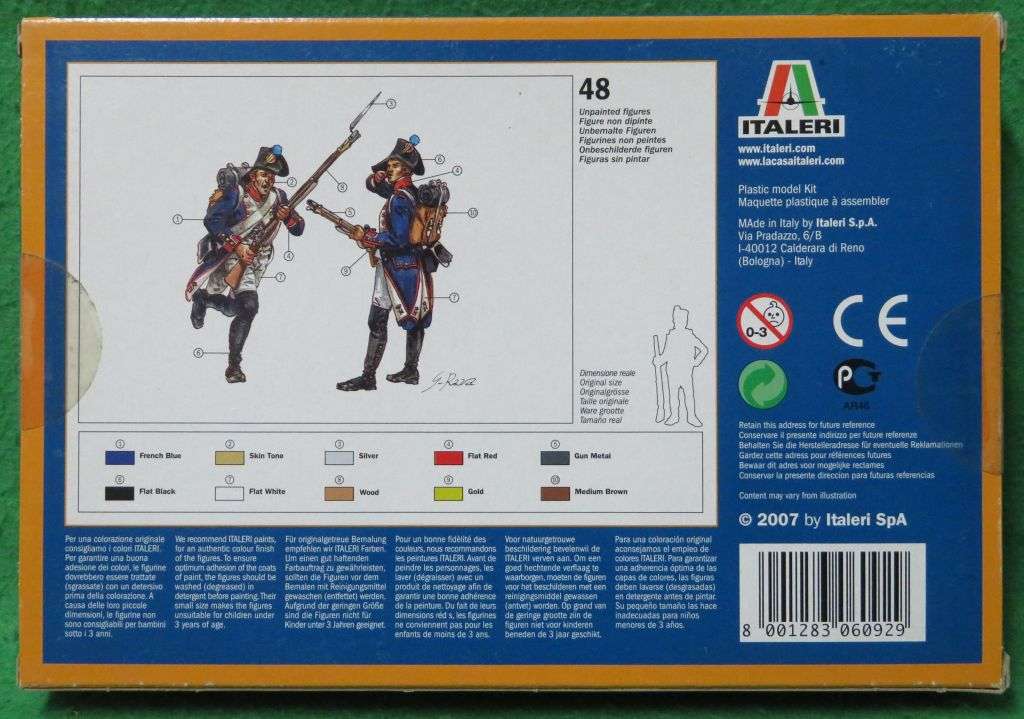 **Italeri**Model kit**French Infantry 1798-1805 - Napoleonic Wars**Vintage**Scale 1/72**