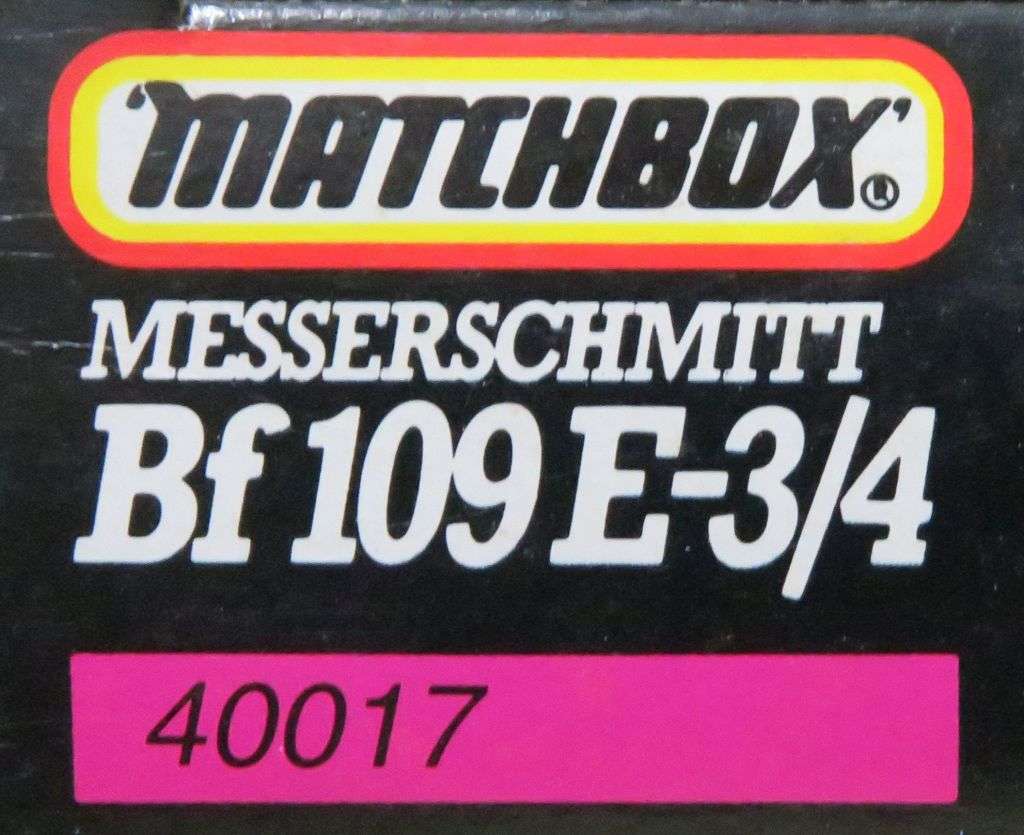 **Matchbox**Model kit**Messerschmitt Bf 109E-3/4**1/72**Vintage**Box sealed**