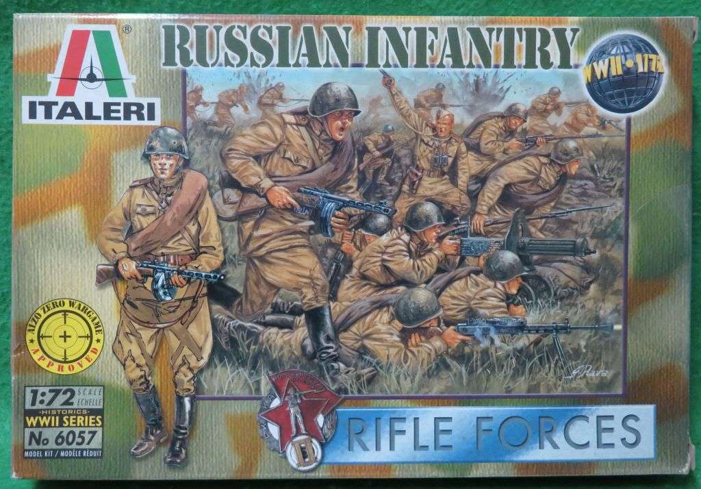 **Italeri**Model kit**Russian Infantry - Rifle Forces (50 parts)**Vintage**Scale 1/72**