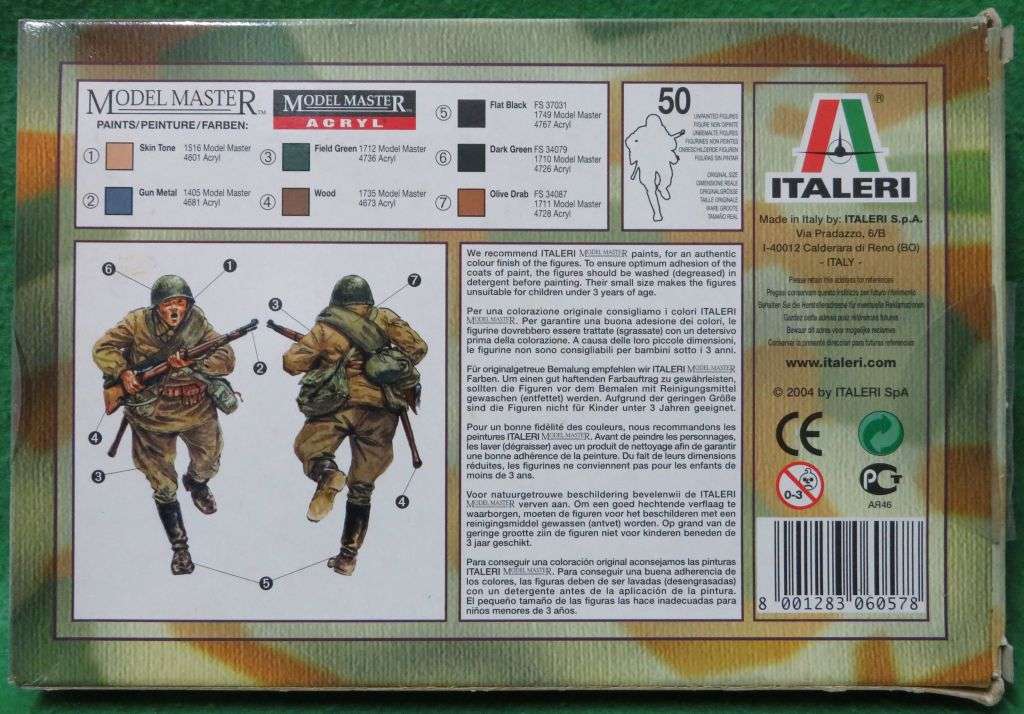 **Italeri**Model kit**Russian Infantry - Rifle Forces (50 parts)**Vintage**Scale 1/72**