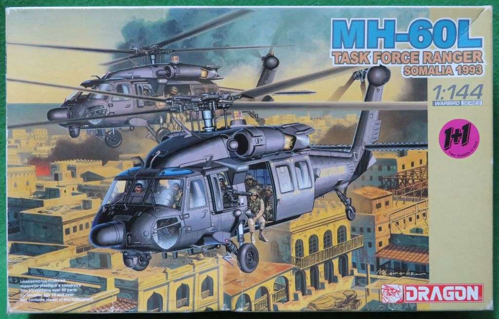 **Dragon**(2 kits box) MH-60L - Task Force Ranger**Vintage**1/144**