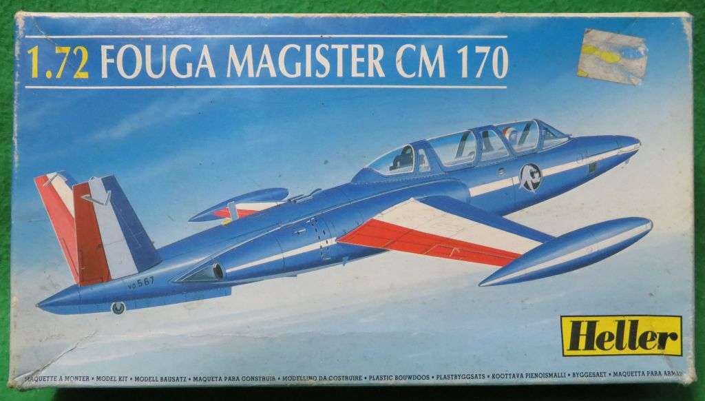 **Heller**Model kit**Fouga Magister CM 170**Vintage**1/72**