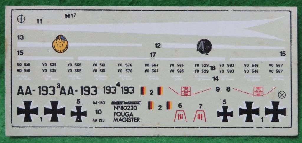 **Heller**Model kit**Fouga Magister CM 170**Vintage**1/72**