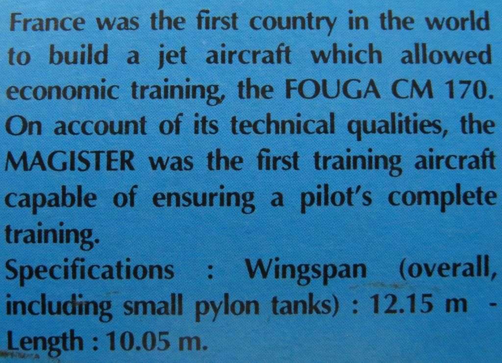 **Heller**Model kit**Fouga Magister CM 170**Vintage**1/72**