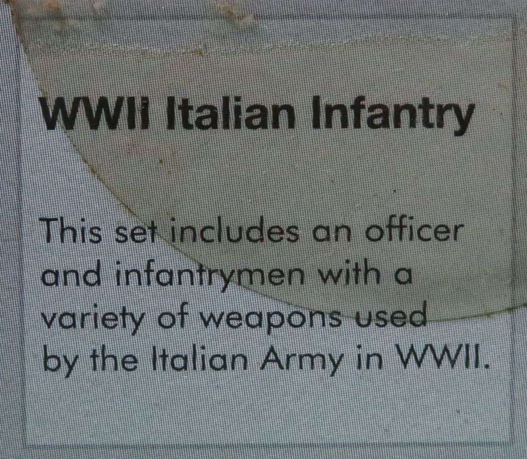 **Airfix**Model kit**WWII Italian Infantry (48 Parts)**Vintage**1/72**