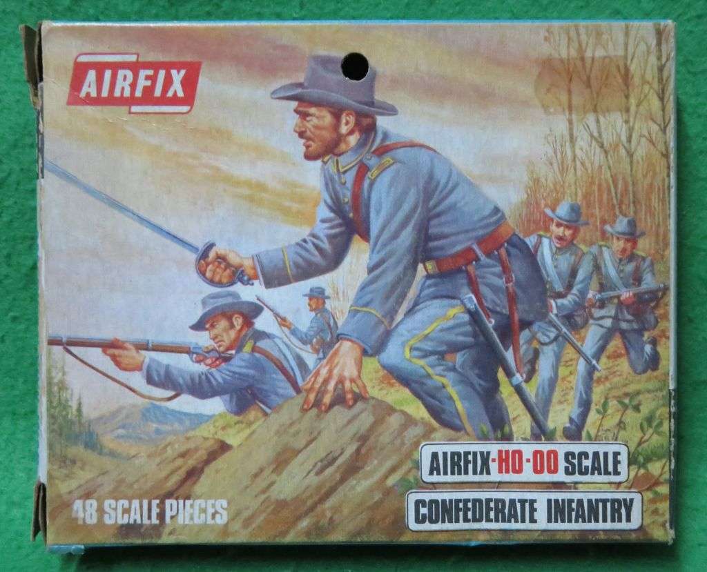 **Airfix**Model kit**Confederate Infantry(48 parts) **Vintage**HO/OO**