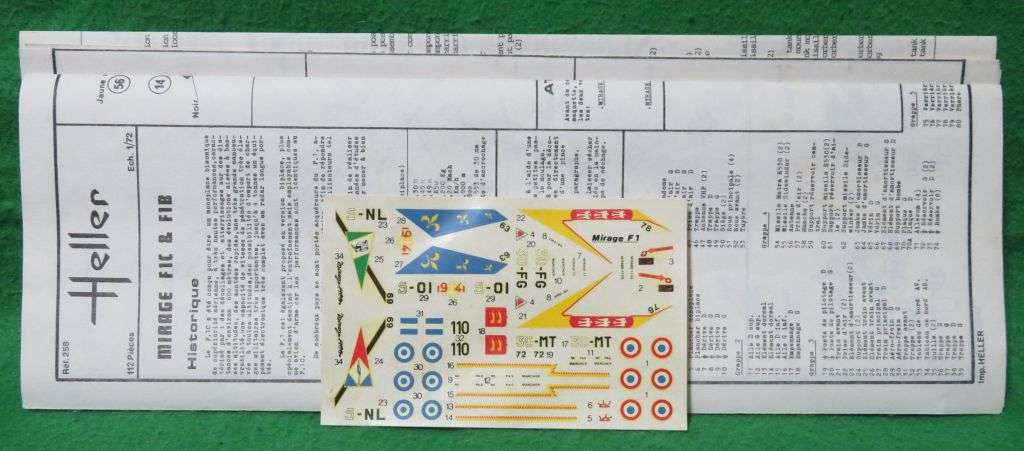 **Heller**Model kit**AMD Mirage F1C/B**Vintage**1/72**