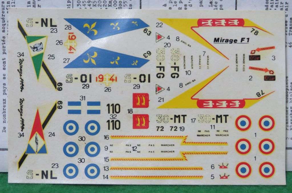 **Heller**Model kit**AMD Mirage F1C/B**Vintage**1/72**