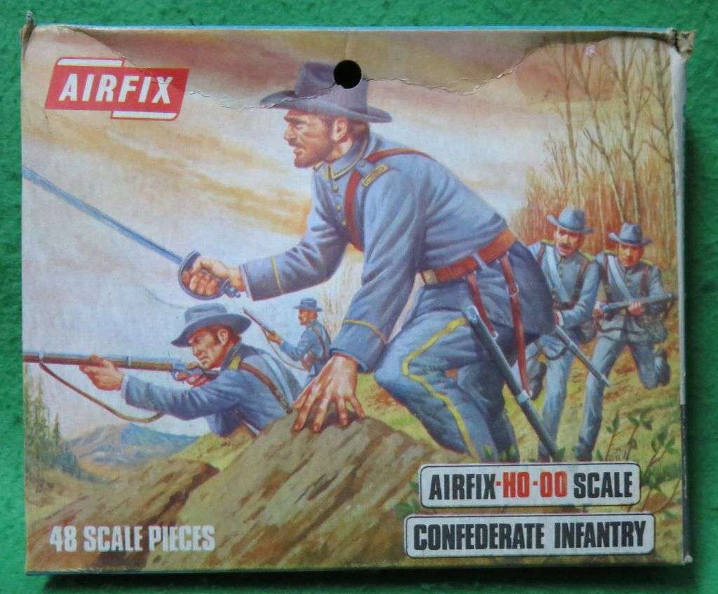 **Airfix*Model kit**ACW Confederate Infantry (48 Parts)**Vintage**Scale HO/OO**
