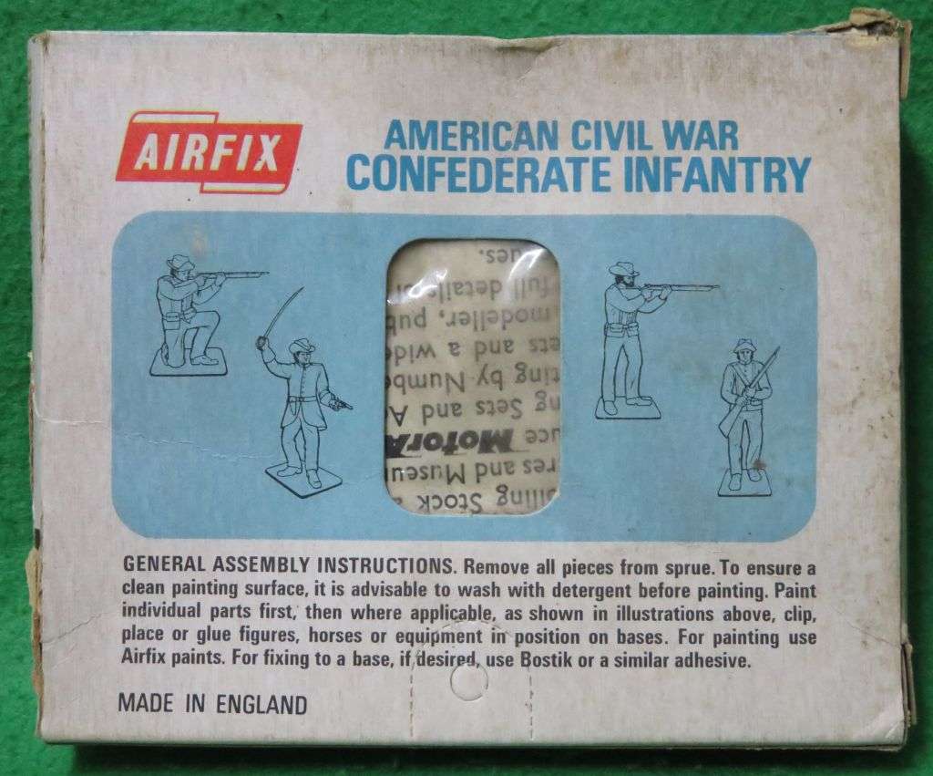 **Airfix*Model kit**ACW Confederate Infantry (48 Parts)**Vintage**Scale HO/OO**