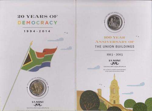 **20 YEARS OF DEMOCRACY**1994-2014**R5 & R2 COMBO SET IN FOLDER**UNCIRCULATED**