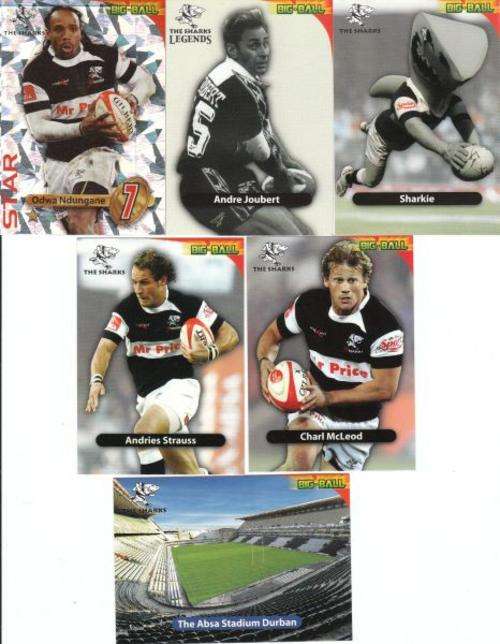 **SHARKS**STARPLAYER - LEGEND ANDRE JOUBERT - SHARKIE - STADIUM**2010 BIG-BALL RUGBY TRADING CARDS**