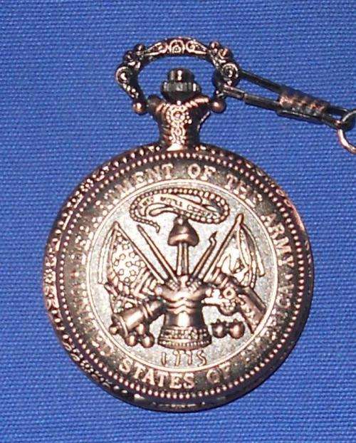 ***QUARTZ POCKET WATCH***ARMY - USA***NEW IN GIFT BOX***