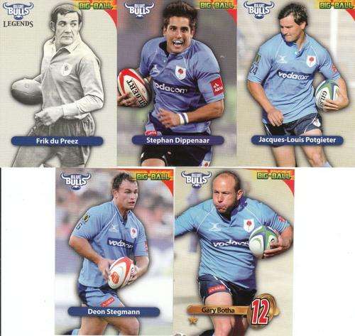 ***BLUE BULLS***FRIK DU PREEZ LEGEND***2010 BIG-BALL RUGBY TRADING CARDS***