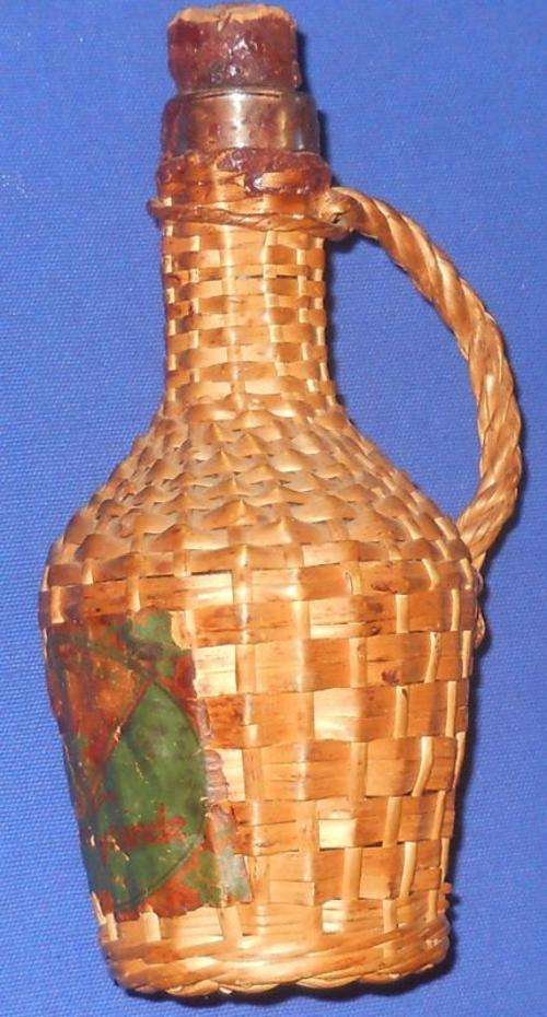 ***WINE BOTTLE***WEAVED COVERING***VERY OLD***