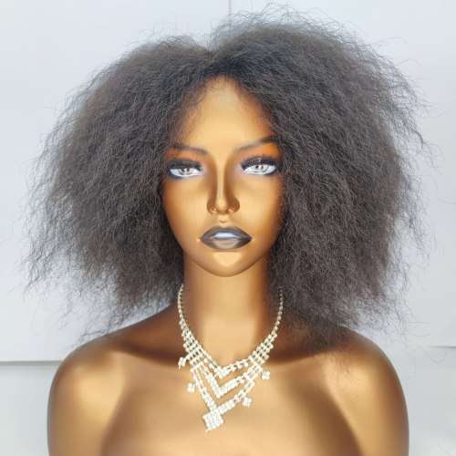 Kinky Straight Afro wig machine made Fashion Wigs