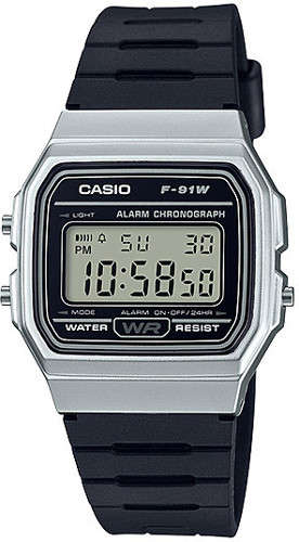 Casio Digital Mens Watch F-91WM-7A)