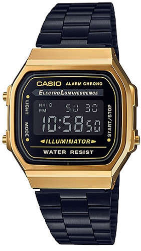Casio Digital Alarm Vintage (A168WEGB-1B)