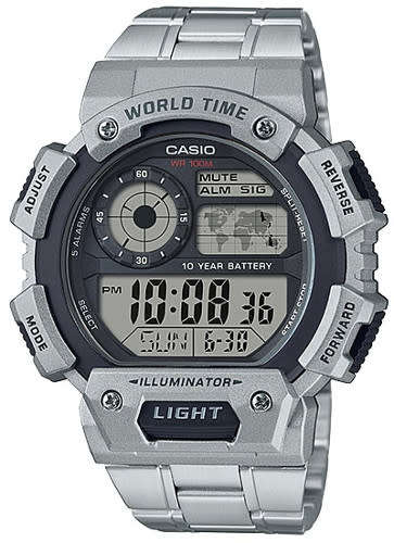 Casio 10-Year Battery Digital Men`s Watch (AE-1400WHD-1A)