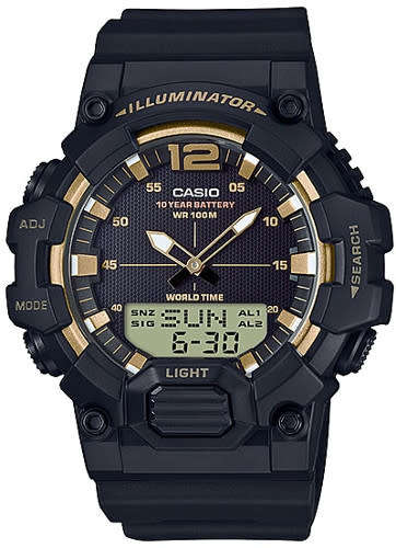 Casio 10-Year Battery Analog Men`s Watch (HDC-700-9AV)