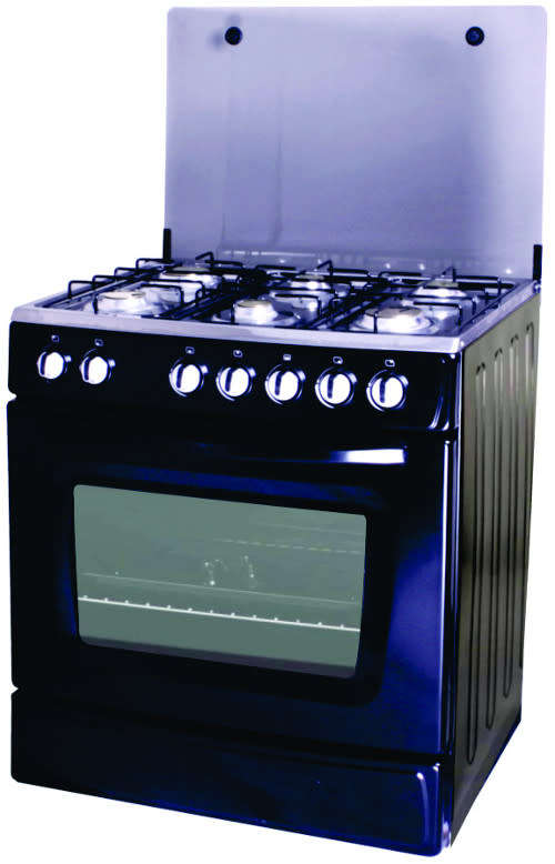 Totai --T600ABF-- 6 Burner Gas Stove with Gas Oven - Glass Lid