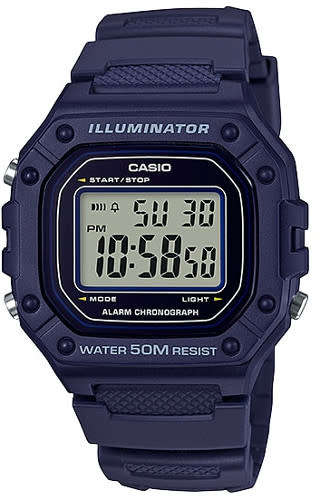Casio Digital Mens Watch (W-218H-2AV)