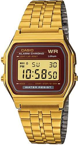 Casio Digital Alarm Metal Band Vintage A159WGEA-5D