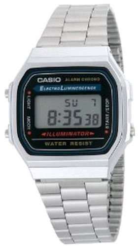 Casio Digital Alarm Metal Band Vintage A-168WA
