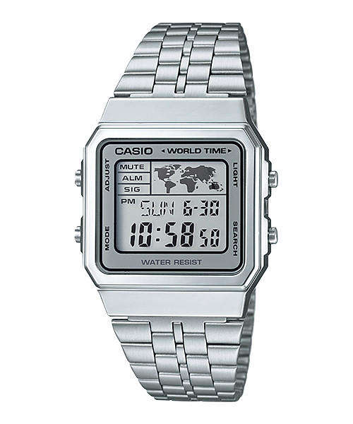 Casio Casual Classic with Metal Band Digital Watch for Men A500WA-7D
