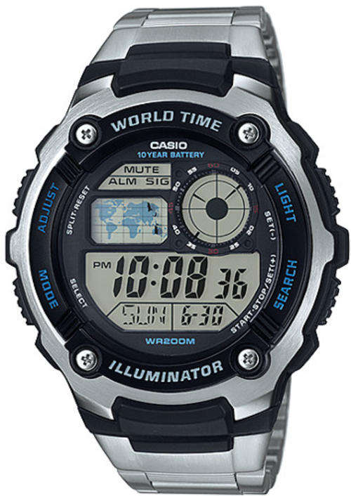 Casio 10-Year Battery Digital Men`s Watch (AE-2100WD-1A)
