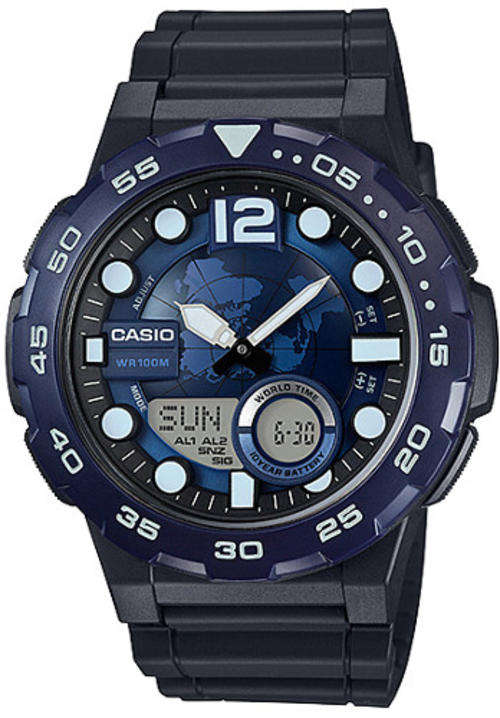 Casio 10-Year Battery Digital Men`s Watch (AEQ-100W-2A)