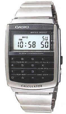 CASIO MENS CALCULATOR WATCH  METAL BAND CA-506-1