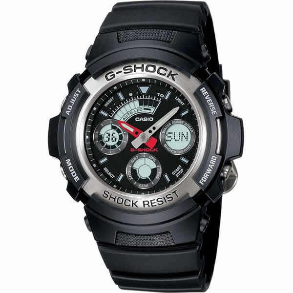 Casio Analog-digital G-SHOCK with new case design AW-590-1ADR