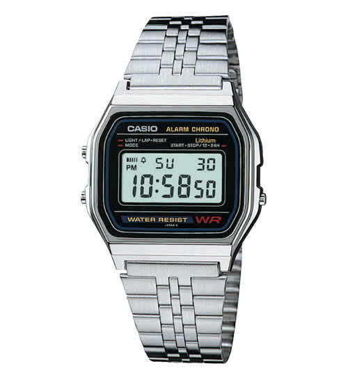 Casio Digital Alarm Metal Band Vintage
