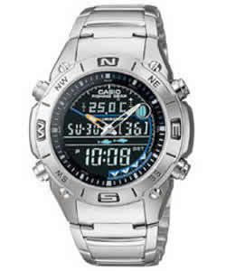Casio Outgear Moon Phase Fishing Thermometer Watch AMW-703D-1AV