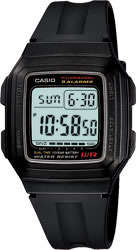Casio Digital display, Alarm, Tracker, Stopwatch F201WA-1A