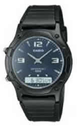 CASIO DUALTIME STOP MENS WATCH AW-49HE-2AV